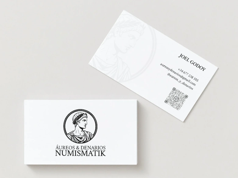 Tarjetas de visita de Áureos & Denarios Numismatik